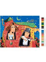 Картина по номерам &amp;quot;Ночная романтика&amp;quot;