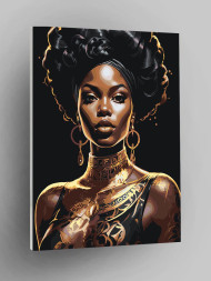 Raqamlar bo&#039;yicha rasm &quot;To&#039;q rangli go&#039;zallik&quot;