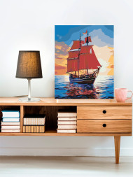 Картина по номерам &amp;quot;Корабль в море&amp;quot;