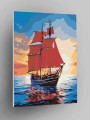 Картина по номерам &amp;quot;Корабль в море&amp;quot;