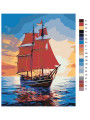 Картина по номерам &amp;quot;Корабль в море&amp;quot;