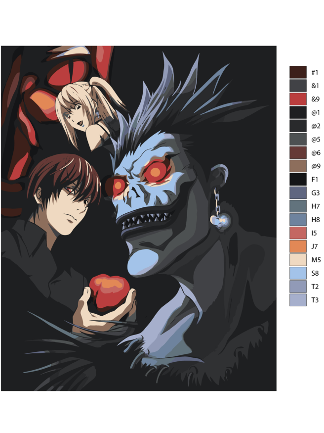 Raqamlar bo&amp;#039;yicha rasm &amp;quot;O&amp;#039;lim daftari&amp;quot;