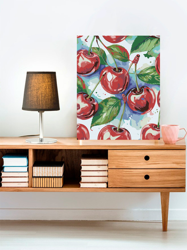 Картина по номерам &amp;quot;Сочная черешня&amp;quot;