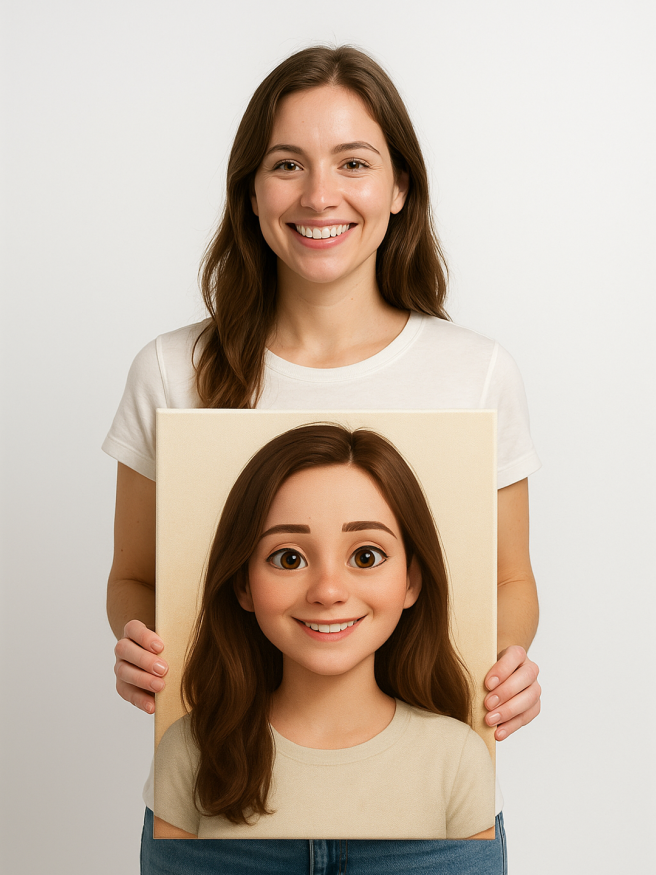 Постер на холсте по ФОТО стилизованный