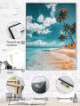 Постер на холсте &amp;quot;Пляжный отдых под пальмами&amp;quot;