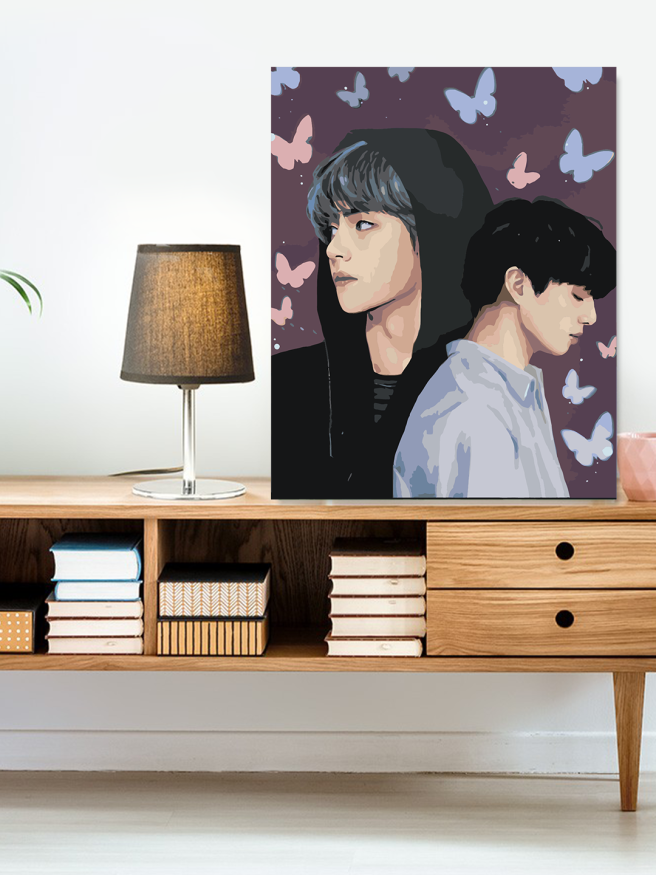 Raqamlar bo‘yicha rasm &amp;quot;BTS V va Jungkook&amp;quot;