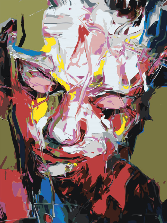 Raqamlar bo&amp;#039;yicha rasm &amp;quot;Yorqin ranglarga ega qiz&amp;quot;