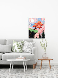 Raqamlar bo&#039;yicha rasm &quot;Jar oldidagi daraxt&quot;