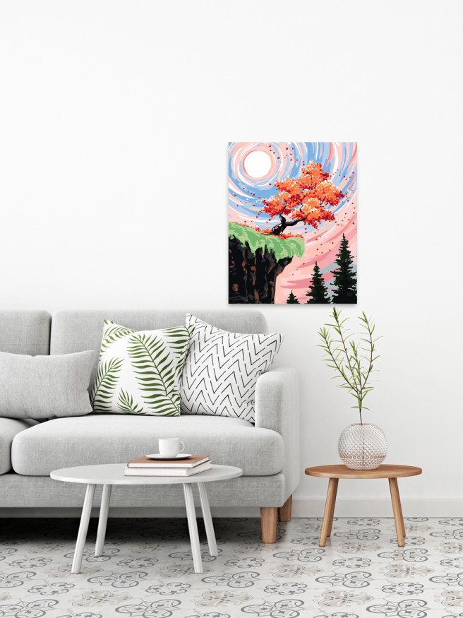 Raqamlar bo&amp;#039;yicha rasm &amp;quot;Jar oldidagi daraxt&amp;quot;