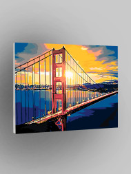 Картина по номерам &amp;quot;Вид над мостом&amp;quot;