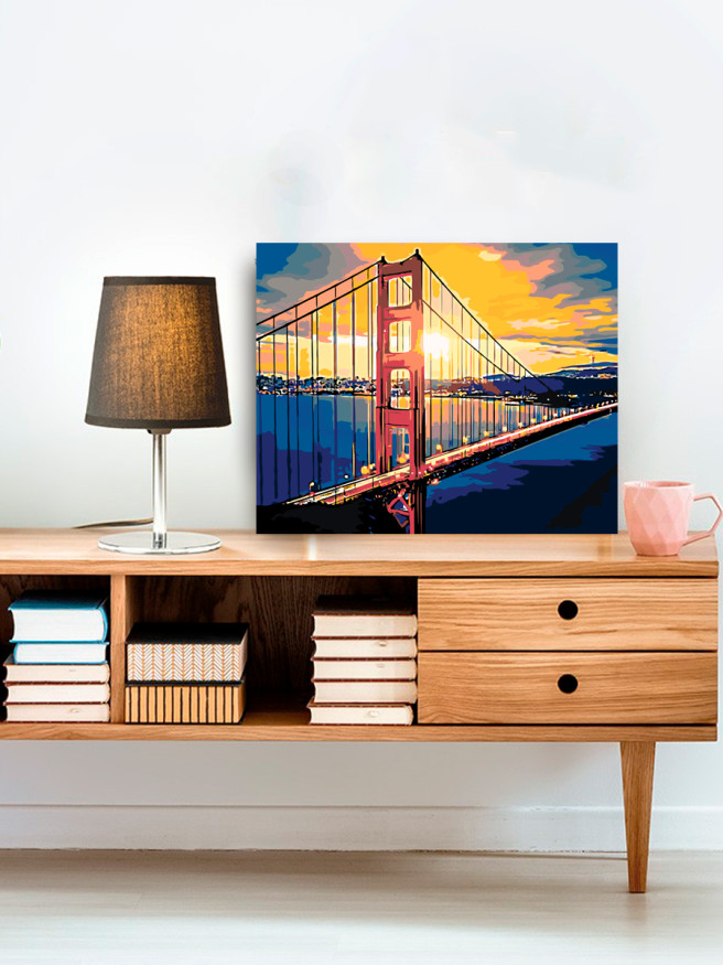 Картина по номерам &amp;quot;Вид над мостом&amp;quot;