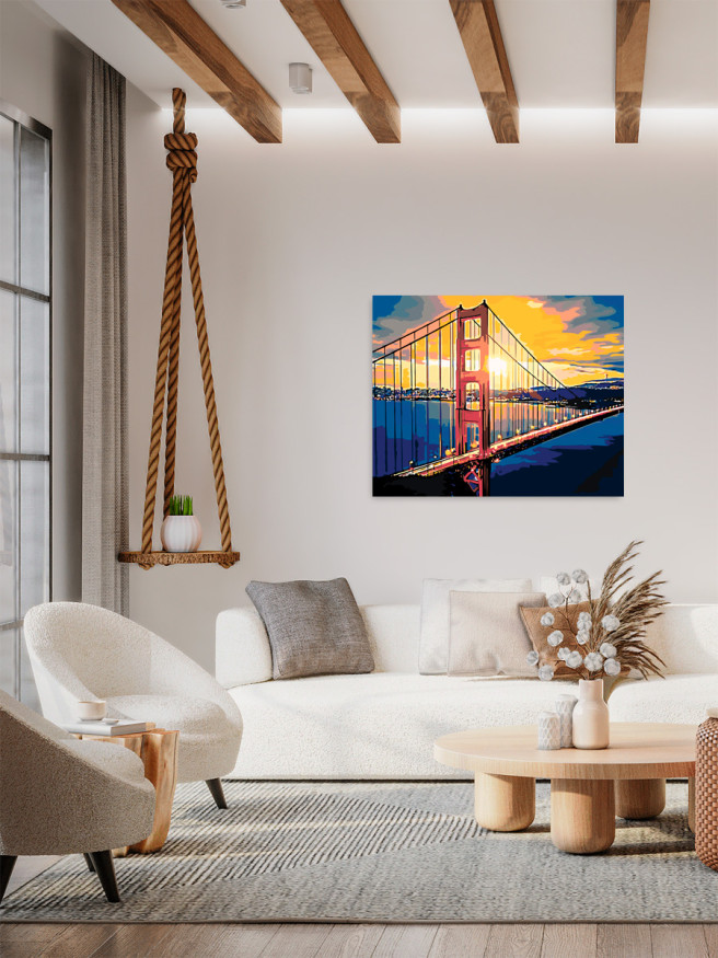 Картина по номерам &amp;quot;Вид над мостом&amp;quot;