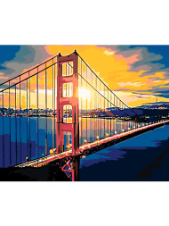 Картина по номерам &amp;quot;Вид над мостом&amp;quot;