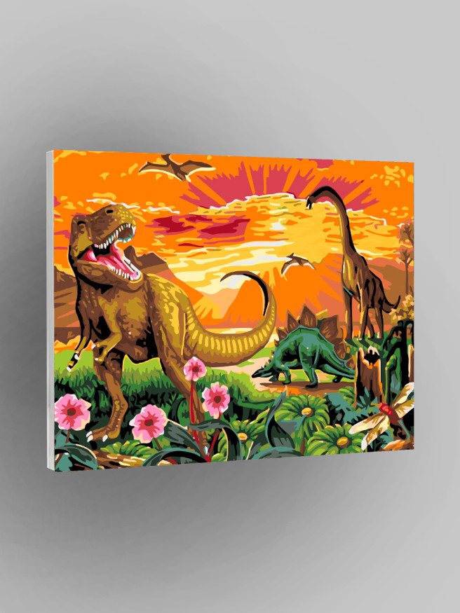 Raqamlar bo&amp;#039;yicha rasm &amp;quot;Dinozavrlar&amp;quot;