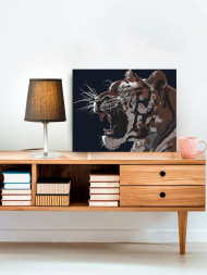 Raqamlar bo'yicha rasm "G'azablangan yo'lbars"