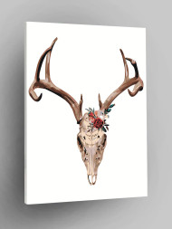 Raqamlar bo&#039;yicha rasm &quot;Kiyik bosh suyagi&quot;