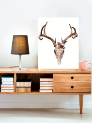 Raqamlar bo&#039;yicha rasm &quot;Kiyik bosh suyagi&quot;