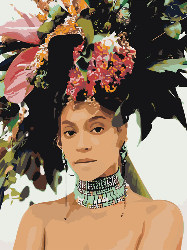 Raqamlar bo&amp;#039;yicha rasm &amp;quot;Beyonce&amp;quot;