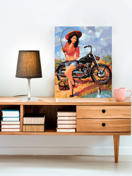 Raqamlar bo&#039;yicha rasm &quot;Baliq ovidagi qiz&quot;