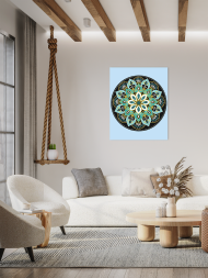 Raqamlar bo‘yicha rasm &quot;Harmoniya barglari&quot;