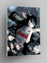 Картина по номерам &amp;quot;Азиатская красавица&amp;quot;