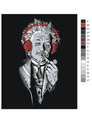 Raqamlar bo&#039;yicha rasm &quot;Quloqchinli odam&quot;