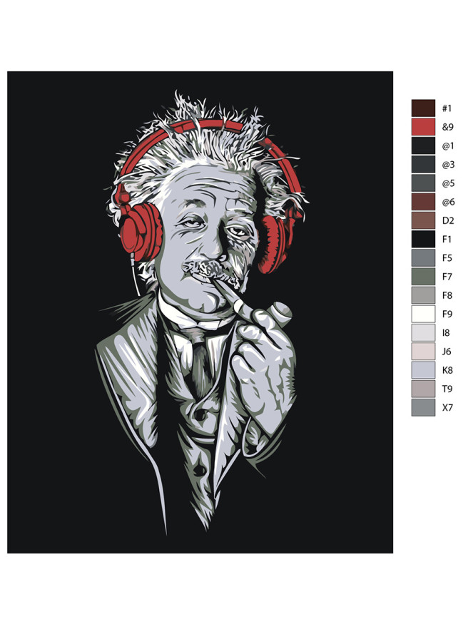 Raqamlar bo&amp;#039;yicha rasm &amp;quot;Quloqchinli odam&amp;quot;