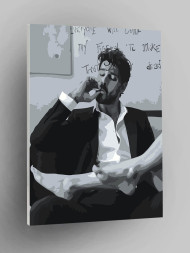 Raqamlar bo&#039;yicha rasm &quot;Sigaret tutgan odam&quot;