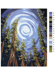 Картина по номерам &amp;quot;Небесный гипноз&amp;quot;