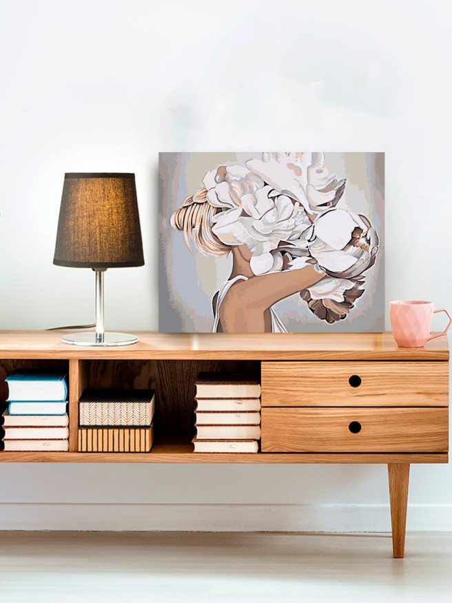 Картина по номерам &amp;quot;Цветы в голове&amp;quot;