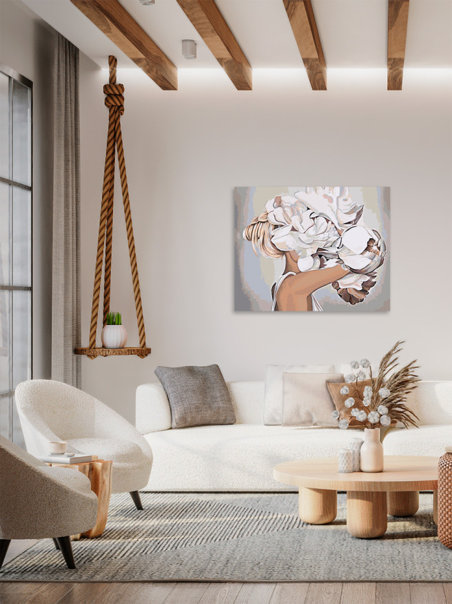 Картина по номерам &amp;quot;Цветы в голове&amp;quot;