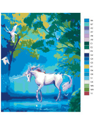 Raqamlar bo'yicha rasm "O'rmondagi yakkashox"