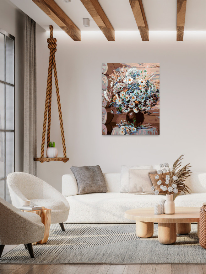 Raqamlar bo&amp;#039;yicha rasm &amp;quot;Vazadagi moychechaklar&amp;quot;