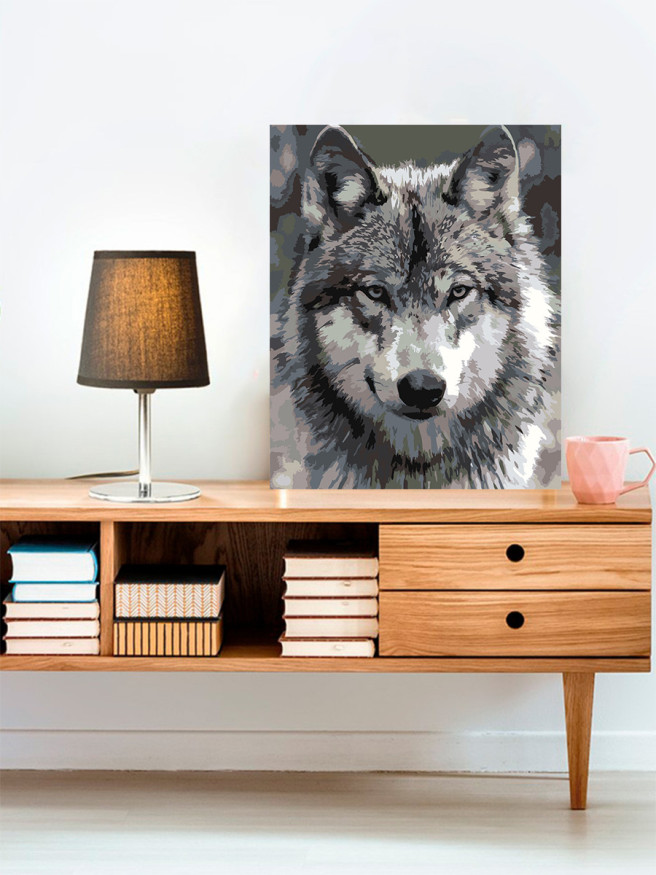 Raqamlar bo&amp;#039;yicha rasm &amp;quot;Kulrang bo&amp;#039;ri&amp;quot;