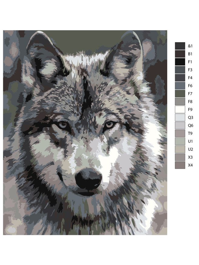 Raqamlar bo&amp;#039;yicha rasm &amp;quot;Kulrang bo&amp;#039;ri&amp;quot;