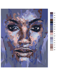 Картина по номерам &amp;quot;Лицо девушки&amp;quot;