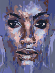 Картина по номерам &amp;quot;Лицо девушки&amp;quot;