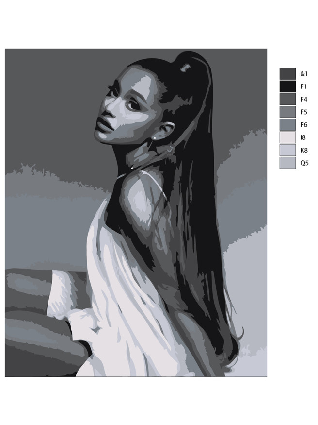Raqamlar bo&amp;#039;yicha rasm &amp;quot;Ariana Grande&amp;quot;