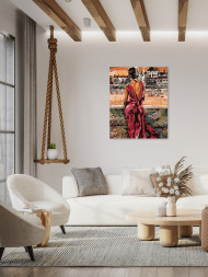 Картина по номерам &amp;quot;Девушка у реки&amp;quot;