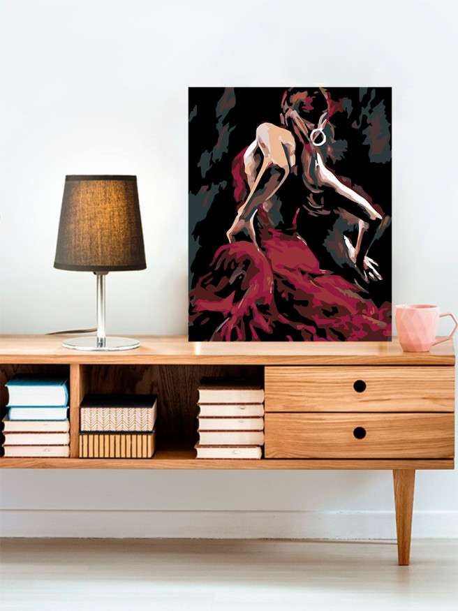 Raqamlar bo&amp;#039;yicha rasm &amp;quot;Aqlli qiz&amp;quot;