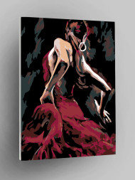 Картина по номерам "Грациозная девушка"