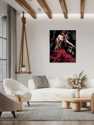 Картина по номерам "Грациозная девушка"