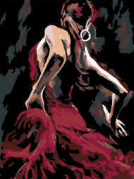 Картина по номерам "Грациозная девушка"