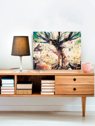 Raqamlar bo'yicha rasm "Katta daraxt uylari"