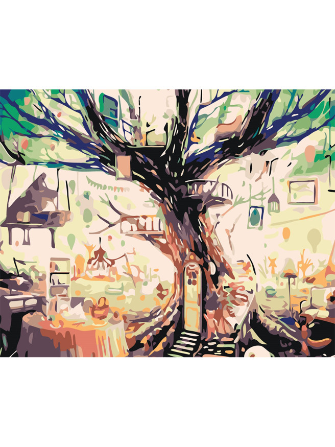 Raqamlar bo&amp;#039;yicha rasm &amp;quot;Katta daraxt uylari&amp;quot;