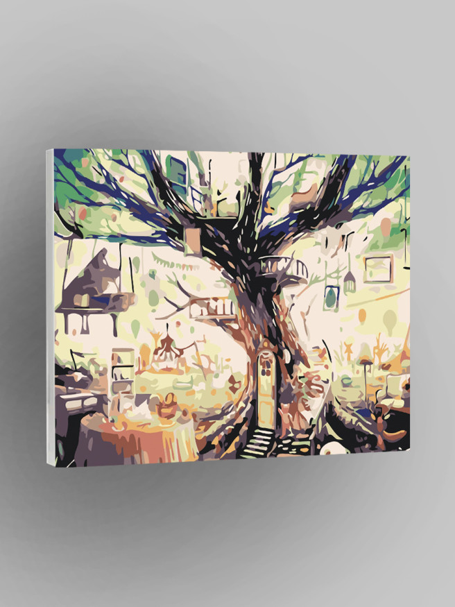 Raqamlar bo&amp;#039;yicha rasm &amp;quot;Katta daraxt uylari&amp;quot;