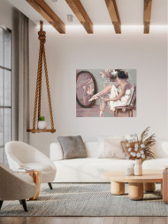 Raqamlar bo'yicha rasm "Balerina"