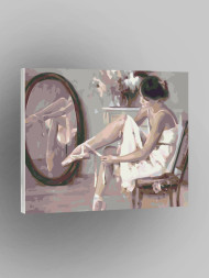 Raqamlar bo'yicha rasm "Balerina"