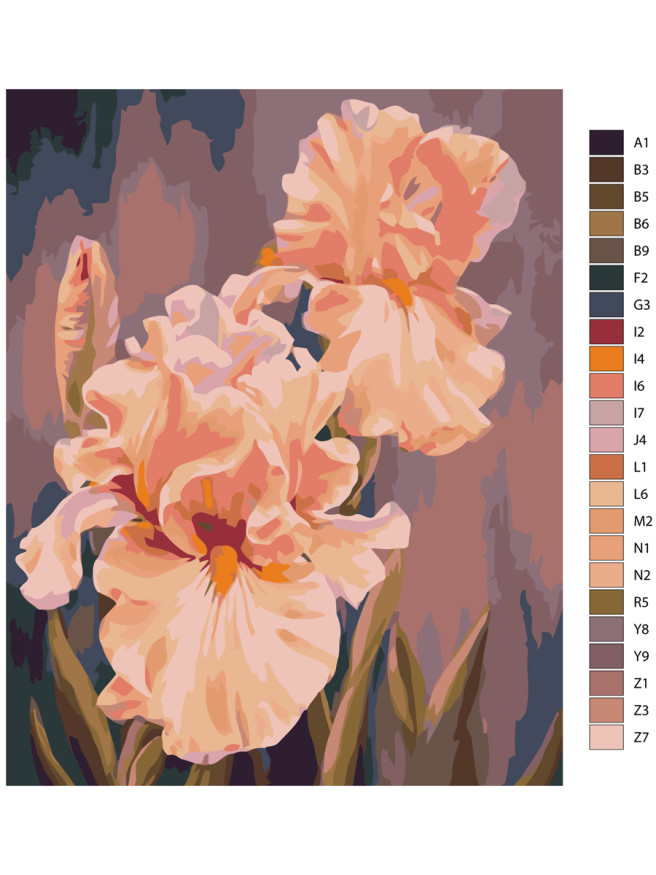 Raqamlar bo&amp;#039;yicha rasm &amp;quot;Bej rang&amp;quot;