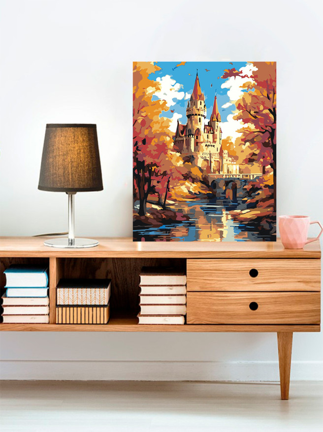 Raqamlar bo&amp;#039;yicha rasm &amp;quot;Chiroyli qal&amp;#039;a&amp;quot;